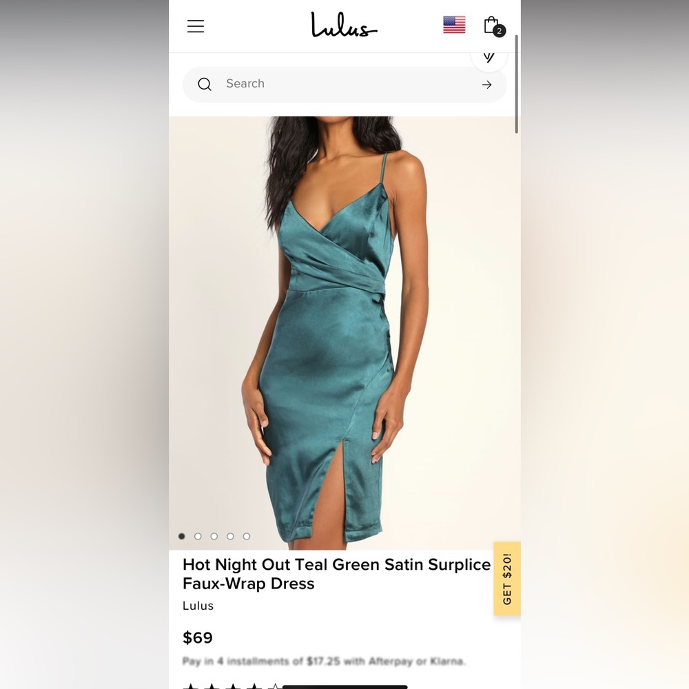 Lulus Hot night out dress